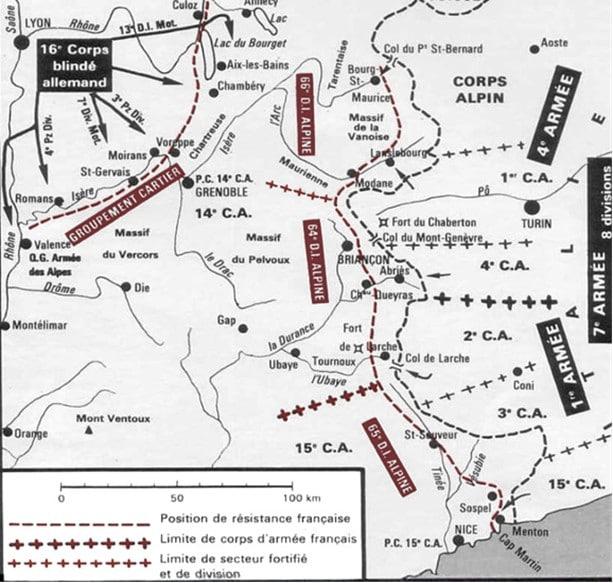 La bataille des Alpes juin 1940