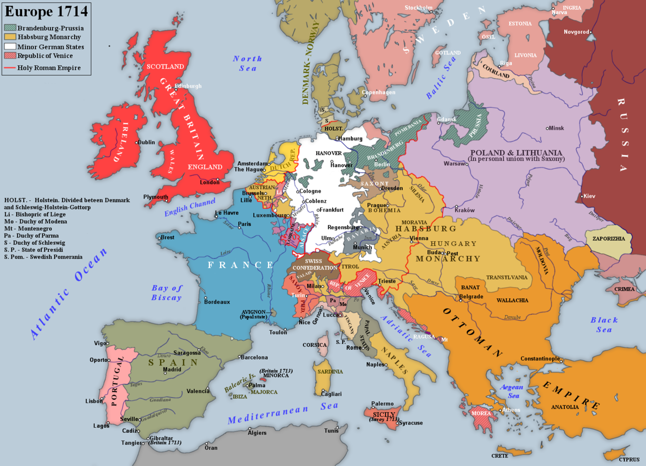 Europe 1714
