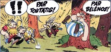 Toutatis et belenos asterix